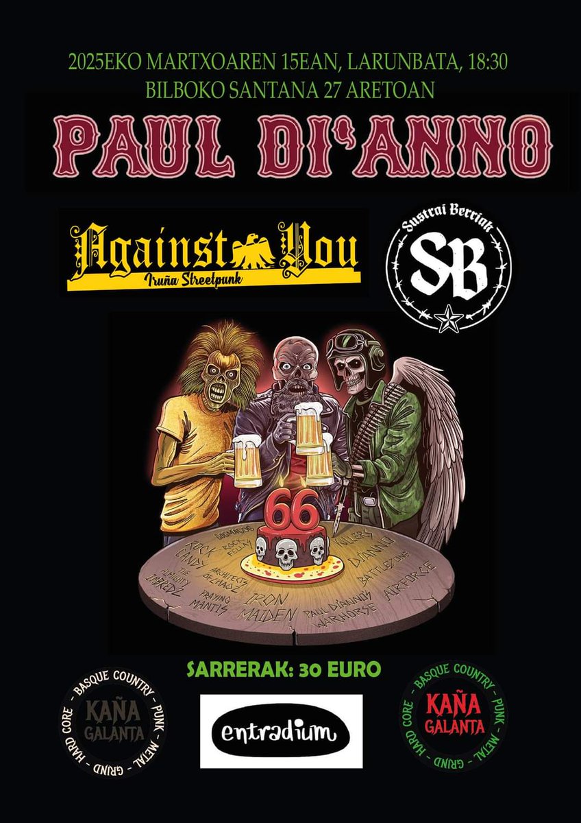 Againstyoupunk's tweet photo. @AntonioMautor @IronMaiden Que pena,el año que viene íbamos a tocar con el. DEP https://t.co/iIT0qavEXP