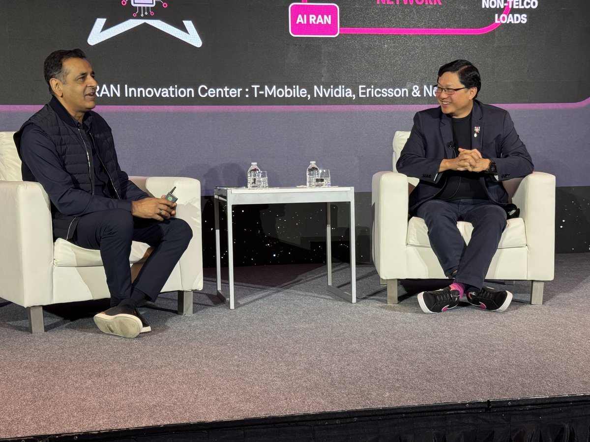.<a href="/TMobile/">T-Mobile</a> embodies #WeWontStop especially when it comes to our technology leadership. AI-RAN has the potential to supercharge how we serve our customers and transform the future of mobile networks - T-Mobile will be at the forefront of it!

I had the pleasure to discuss this