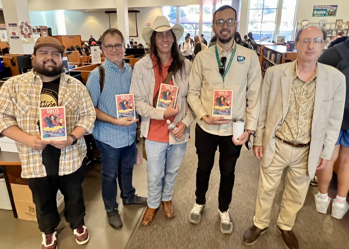 EPCCNews's tweet photo. Co-Founder of the 2017 Women’s March on Washington D.C., renowned Artist, Director &amp; Author Paola Mendoza hosted a Student Discussion &amp; Author Talk today at EPCC’s Northwest Campus Library, focusing on Film, Literature, Women’s Rights, Social Justice &amp; Immigration #EPCCpride https://t.co/unYTiQi873