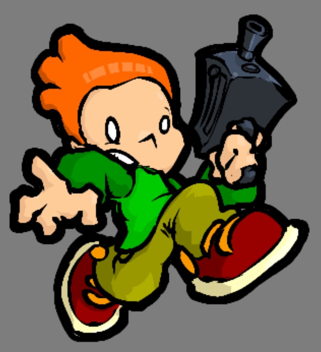 LexusFB's tweet image. #picosschool #pico2 #newgrounds #mindchamber
scared ginger kid with a gun