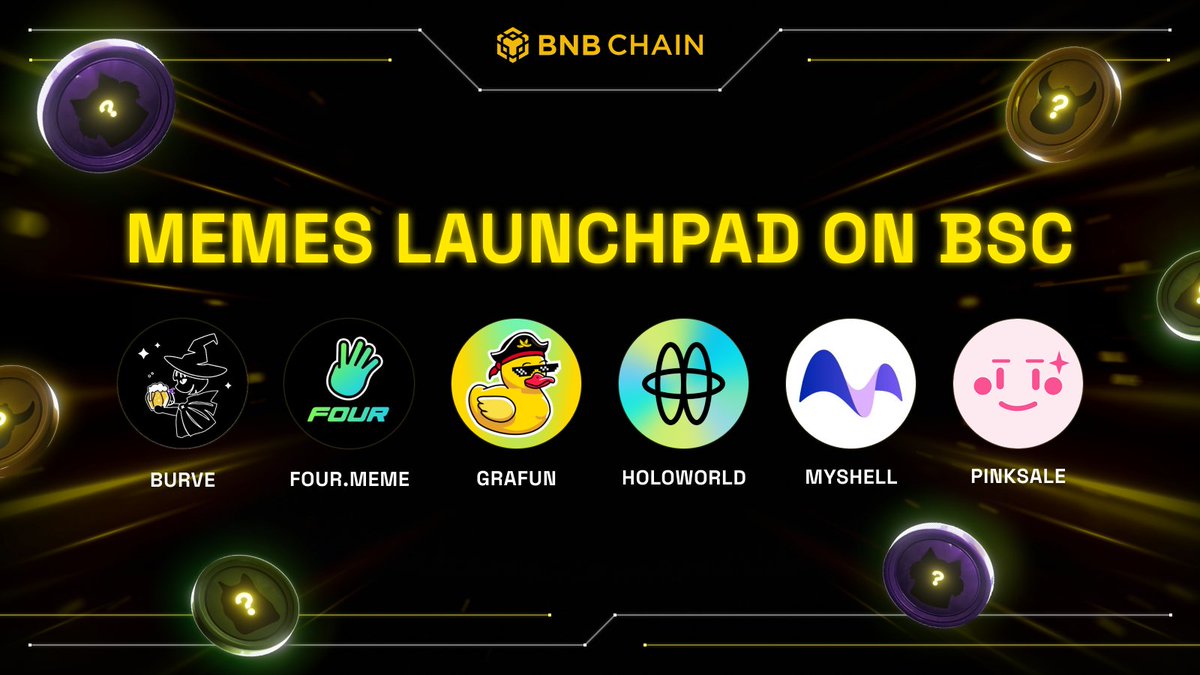 Launch your meme coin & compete for a $200K prize pool + up to $100K in LP  support in our Meme Innovation #4 battle! Round 1 kicks off tomorrow at  00:00 UTC!