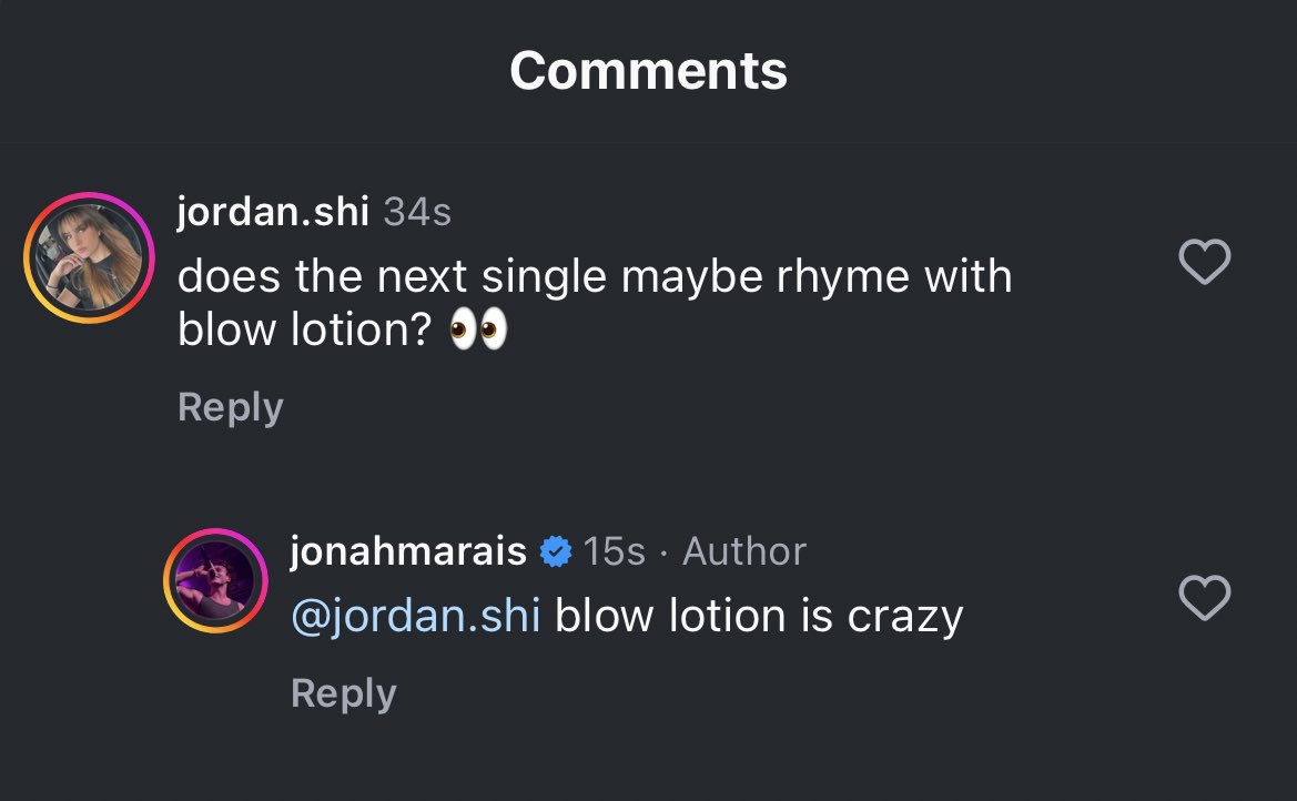 stop i’m so embarrassing, no shot jonah just saw me say this, i just needed a rhyme fast and its the first thing that came to mind 🫠