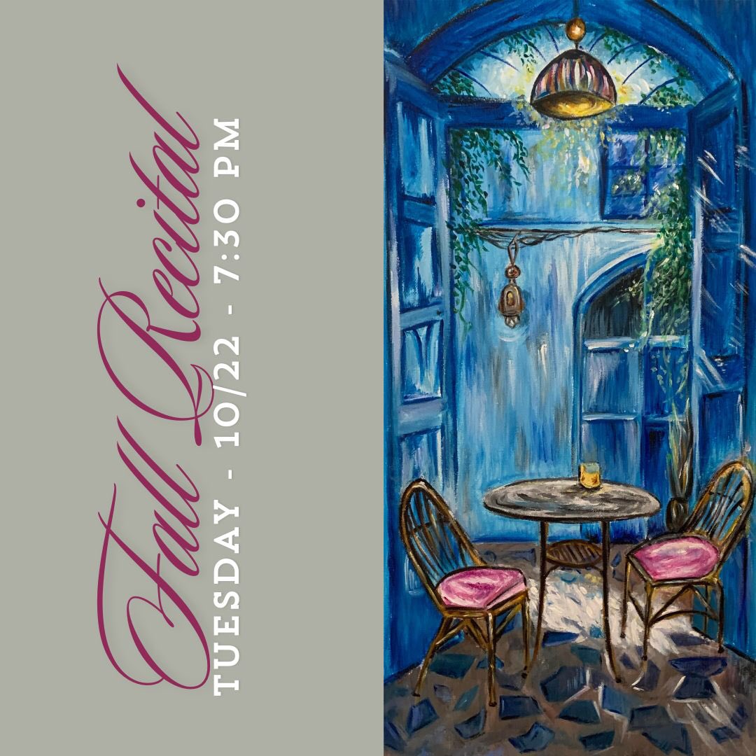 Don’t miss the Fall Recital this Tuesday 10/22 at 7:30 PM in The Robert R. Jay Performing Arts Center. It will feature the Saint John’s Chorus and a variety of solos and small groups from grades 7-12. The performance will last about an hour and be followed by a brief reception.