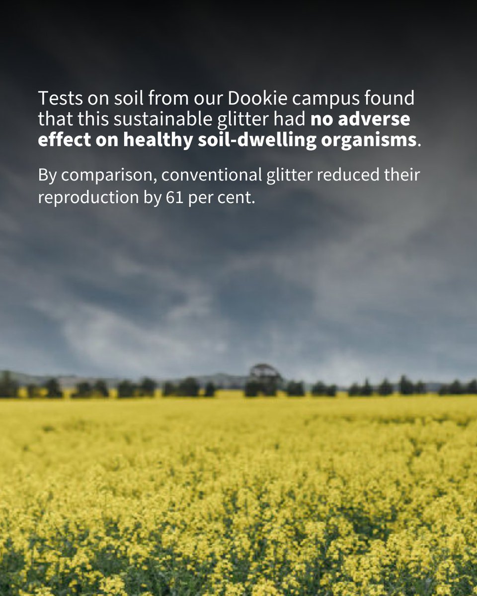 Science at Melbourne (@scimelb) on Twitter photo Glitter can wreak havoc on the environment and the health of human and animals. <a href="/Reichman_Lab/">Suzie Reichman</a> and Po-Hao Checn are developing a type of sustainable glitter that doesn’t harm the environment.
Tap to learn more ➡️ unimelb.me/4faviOI Glitter can wreak havoc on the environment and the health of human and animals. <a href="/Reichman_Lab/">Suzie Reichman</a> and Po-Hao Checn are developing a type of sustainable glitter that doesn’t harm the environment.
Tap to learn more ➡️ unimelb.me/4faviOI