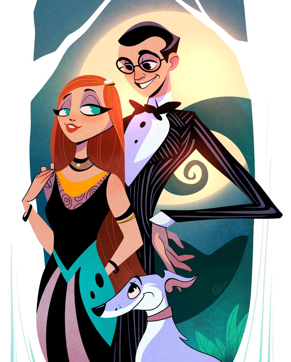 Lyle_Cruse's tweet image. IMAGINE Jack and Sally alive and well. Oh, and let’s not forget Zero 🎃 

#nightmarebeforechristmas #jackandsally