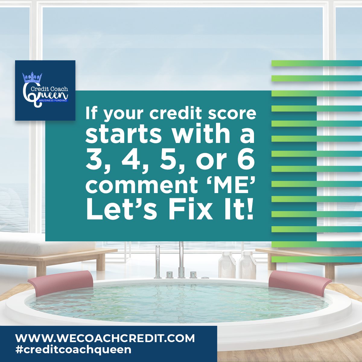 WeCoachCreditOK's tweet photo. Let us help you get that score to where you want it to be!

Call Now let's talk 405-753-5388
#creditcoachqueen #creditcoach #myoklahoma #businesscredit #sbaloan #smallbusinessloan #creditrepair #creditmonitoring #creditscore #badcredit #nocredit #wegotyou https://t.co/XUPSiOTHXL