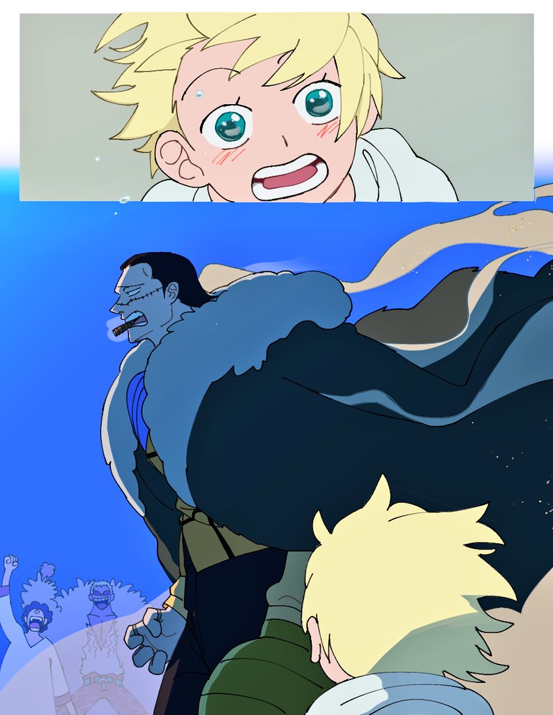 ㅍㄹㅌ보고 그린 알라바스타 영웅과 미스 발렌타인.. 크로커다일은 영웅인데 팬도 있었겠지!(🦩한마리..)