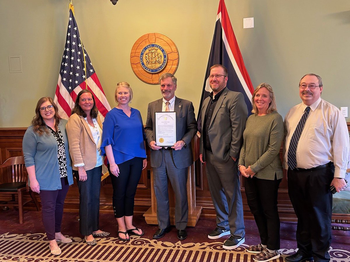 Happy National Principal’s Month to all the amazing school leaders of this state! Thanks to Governor Gordon for his recognition of our efforts and the official proclamation!