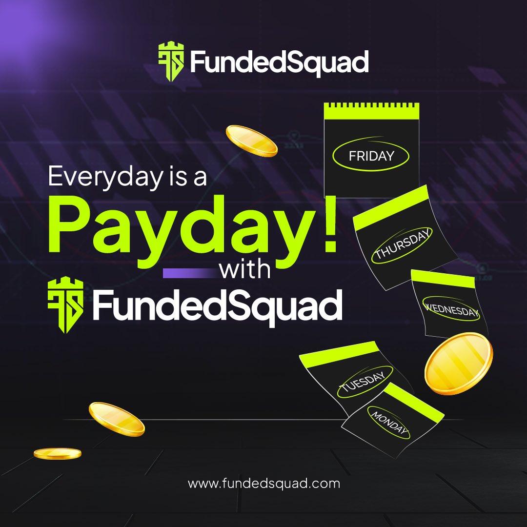 iamsulemanshah's tweet photo. Why wait for the end of the month? With FundedSquad, you can enjoy a payday every day! π
Seize the opportunity and start trading with @fundedsquad now! π₯
#FundedSquad #DailyPayday #TradingSuccess #TradingOpportunities https://t.co/evIw7QVRe2