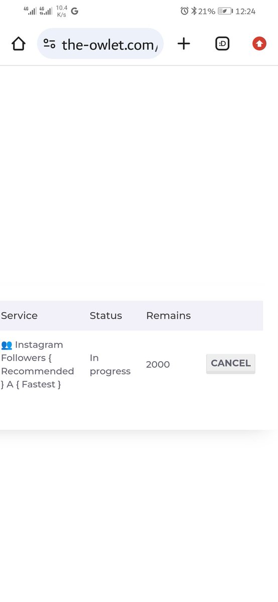 Creative__Awhy's tweet photo. @theowletonline My followers purchase has been in progress since on the 18th of this month (October) and it has not delivered the result yet.

Please check it out cause this has resulted to a lot of trust issues with my client

Here are some screenshots or proof https://t.co/UjaRDJIvp9