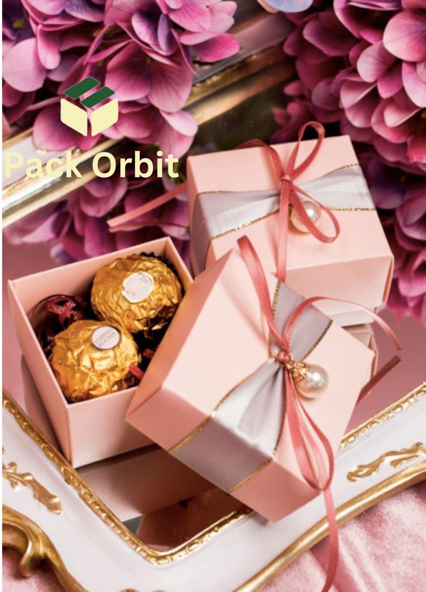 PackOrbit1's tweet image. Add a touch of elegance to your special moments with our beautifully designed gift boxes! Perfect for chocolates, jewelry, and more. 🎁🎀 #PackOrbit #ElegantPackaging #GiftInStyle #LuxuryGifts #CustomPackaging🎁 #SpecialOccasions