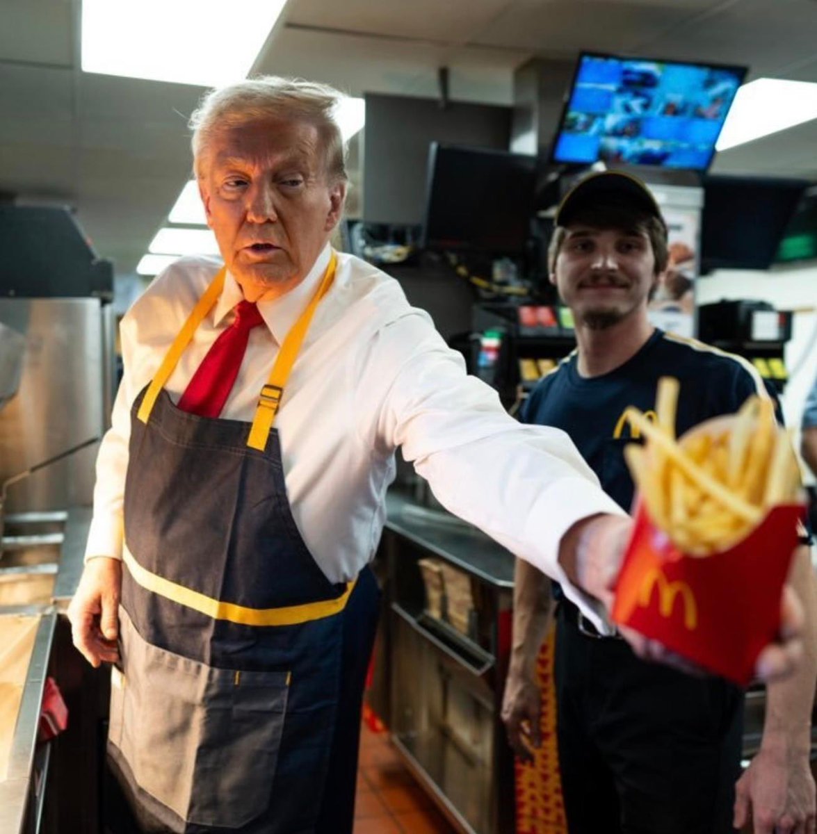 Guess the latest swing state… Mc”Donalds”.  It also seems to be one of the criteria to determine if one is fit to be elected as U.S. President!