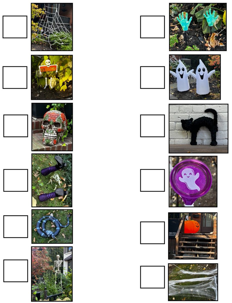 JK heads out for an annual boo walk with their checklist of Halloween decorations to find. They always love sharing the clip board and taking turns checking off spotted decorations! Thank you #Cottingham St neighbours from #JK <a href="/TheMabinSchool/">The Mabin School</a>