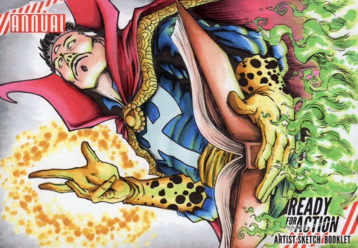 I've been posting all the sketch cards I did for #Marvel/#Upperdeck on my Instagram. But had to share my favorite one I did. The Sorcerer Supreme himself. #DoctorStrange! If this card is located, know I put a lot into it.
#comicart #sketchcards #comicbookart