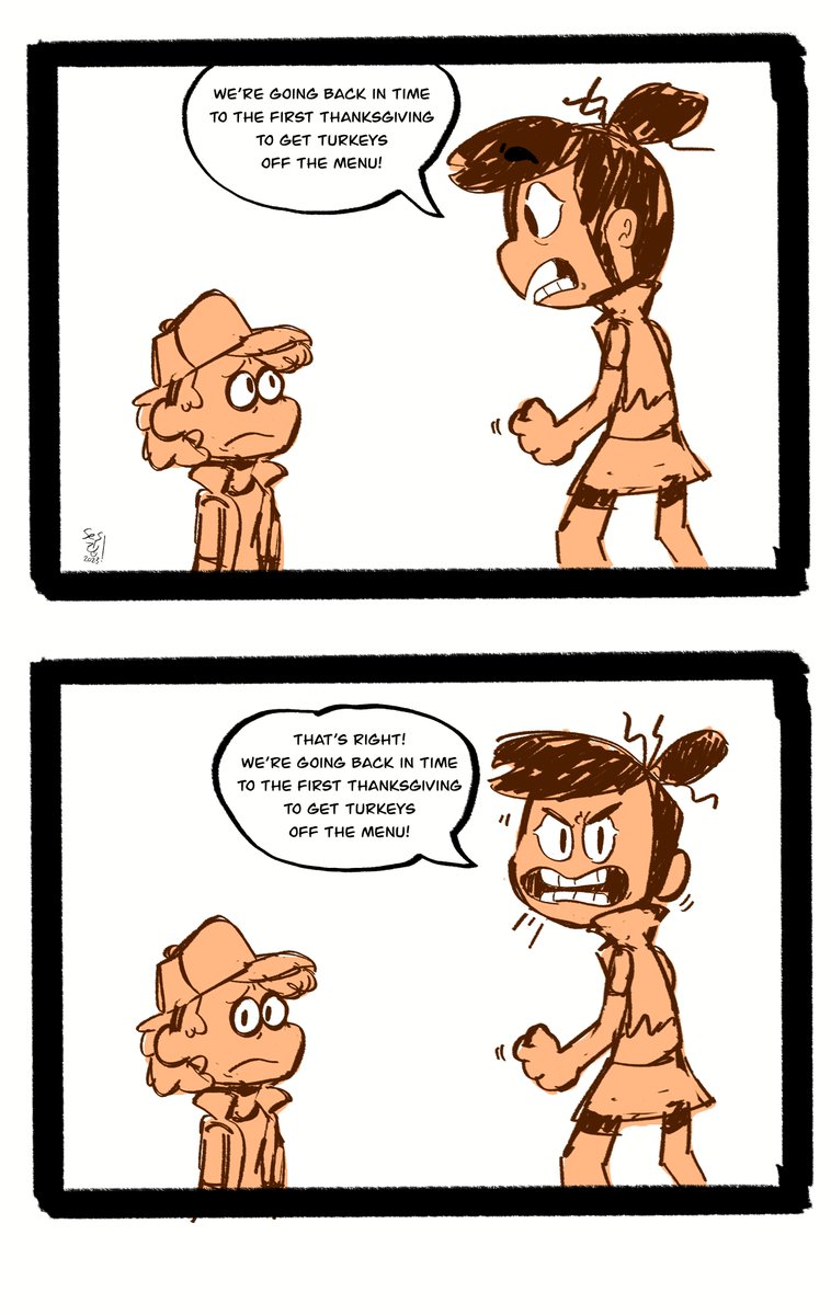THANKSGIVING COMIC IN DECEMBER BABY LET'S GO