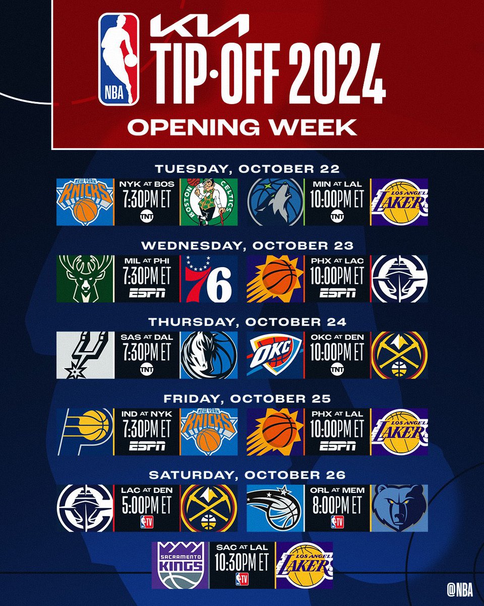 sportlixir's tweet photo. 🔥 NBA Kickoff absolutely fire 🔥 

Comment which team are you with!

🏀 

#NBA #Kickoff #Sportlixir https://t.co/rWrPPf2bJY