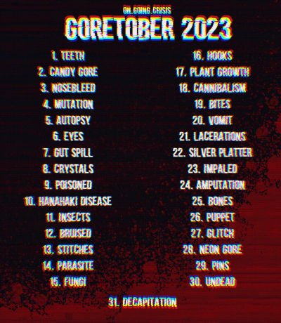 lester19877's tweet image. Goretober Day 21

Laceration

(Also I would advice NOT to look it up because it's disgusting)
#art #October21st