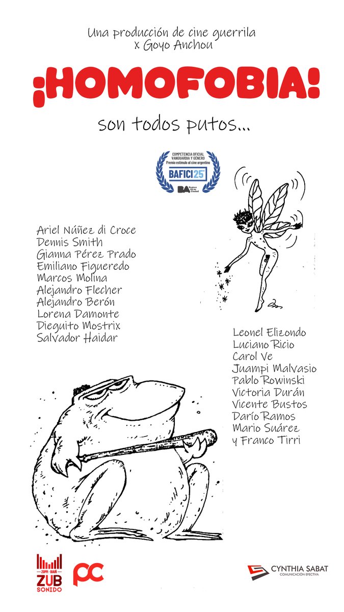🏳️‍🌈 Se viene el estreno de ¡Homofobia! de Goyo Anchou 🏳️‍🌈 En <a href="/CineGaumont/">Cine Gaumont</a> a las 22:30hs a partir del Jueves 7.11 y hasta el 13.11. Imperdible! Además podés verla en el <a href="/AsteriscoFest/">Festival Asterisco</a>