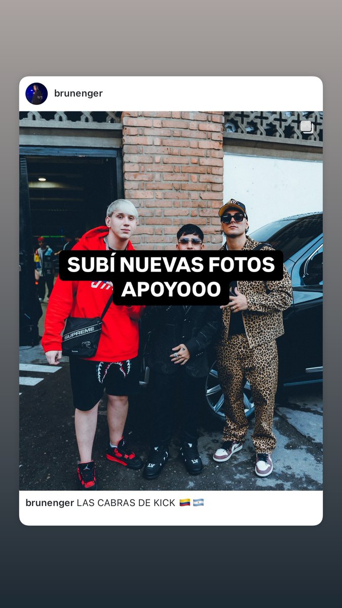 BrunengerUpdate's tweet photo. 📲| @brunenger vía instagram stories

APOYOO LAS CABRAS DEL STREAMING LATINOAMERICANO🐐🐐🐐

https://t.co/X1NCSLmXYQ https://t.co/jIW1HhKb3M
