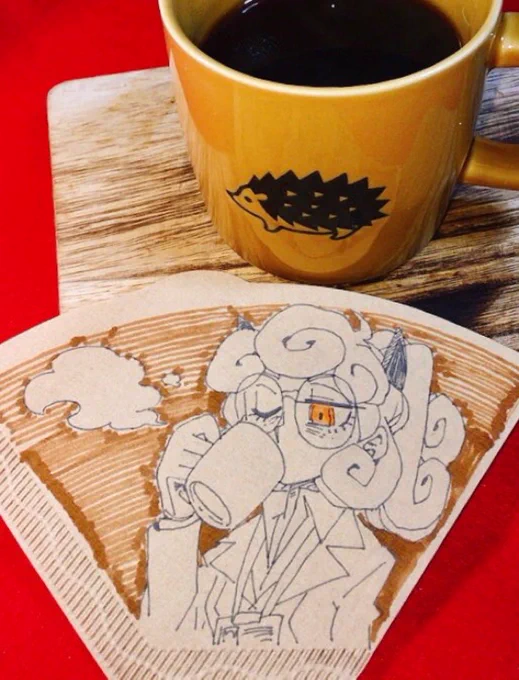今日はドリップコーヒーの日と聞いて #Helltakerfanart  #pandemonica 