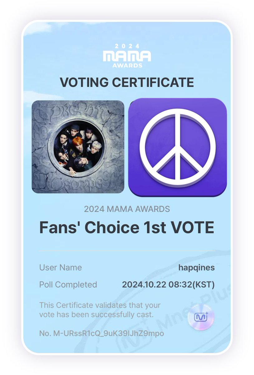 I vote on #2024MAMAVOTE Fans' Choice – Male category for #nctdream