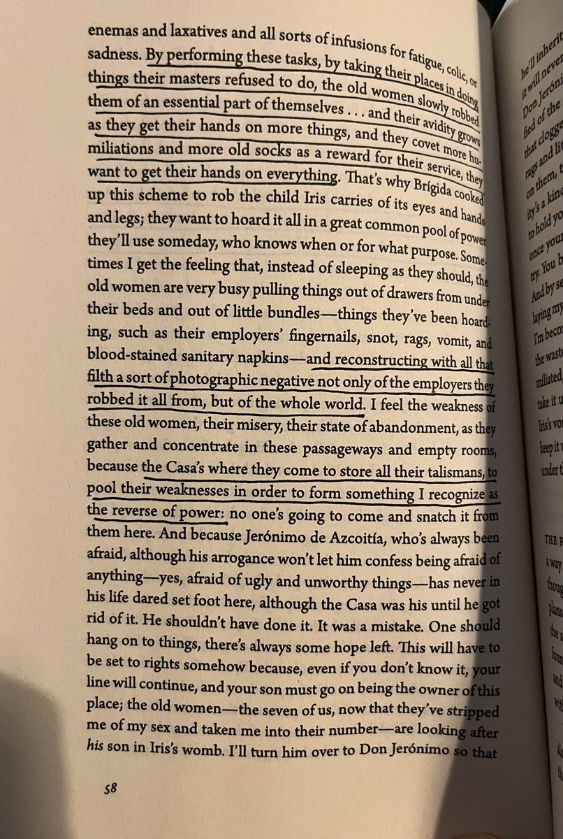 thethoughtofth1's tweet photo. Don’t even know what to say about this one. I want to run around handing out copies to people on the street. I’m grinning and nodding my head maniacally as I read. Haven’t been so activated by a novel in I don’t know how long. Go read The Obscene Bird of Night for your own sake. https://t.co/H7ExXndD9L