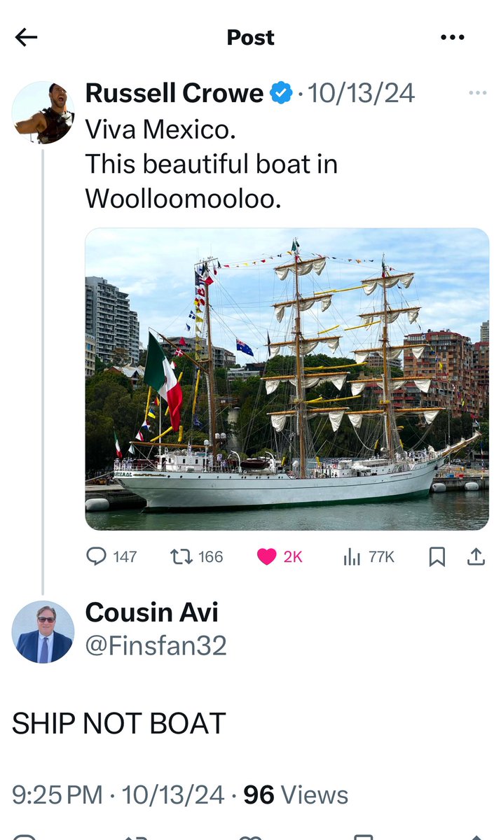 Finsfan32's tweet image. Too bad he didn’t read the comment requesting a sequel to #MasterandCommander