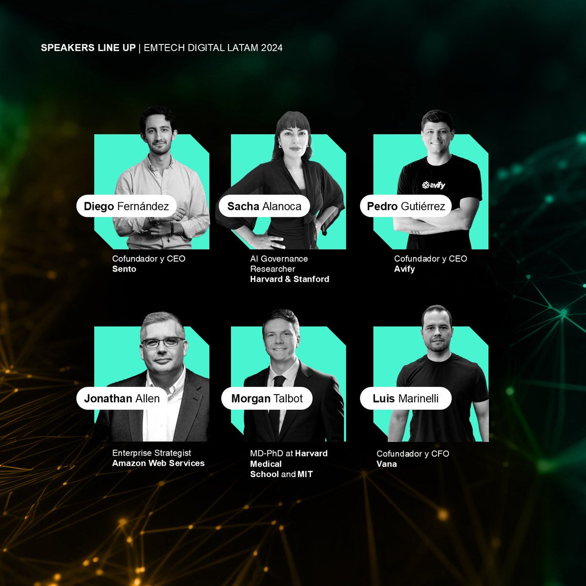 EmTechLATAM's tweet image. ⏳¡Quedan 3 días para el #EmTechDigitalLATAM2024!⏲

Te presentamos a la lista completa de speakers que compartirán TODO sobre Inteligencia Artificial en nuestro evento. 🚀 ¡Tienes que formar parte de esta experiencia! 🔥

🎟️ Compra tu entrada YA: emtechlatam.com