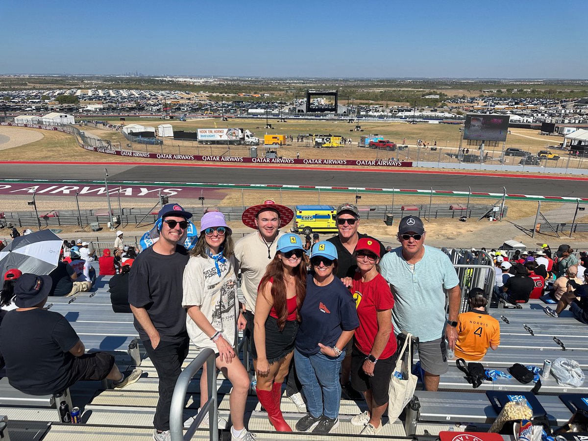 kmullins93's tweet photo. F1 US Grand Prix with the Hickerson family 🫶🏻 one of the most incredible experiences watching the cars all weekend https://t.co/YSMKcqJPaD