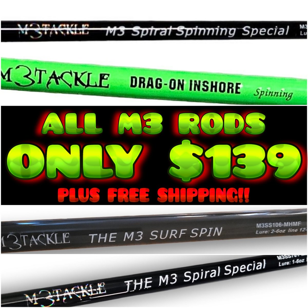 m3tackle's tweet photo. NT!
⭐️NO CODE NEEDED!

THIS SALE IS RUNNING FOR 

ORDER HERE --->> https://t.co/KfHgMpMUBW

#m3tackle #fishingdeals #fishingrod #trolling #jigging #jiggingfishing #fuji #fujiguides #carbon #fishinglife #fishing #stripedbassfishing #tautog #seabass #seabassfishing #nfl https://t.co/aLwpEDNwNv