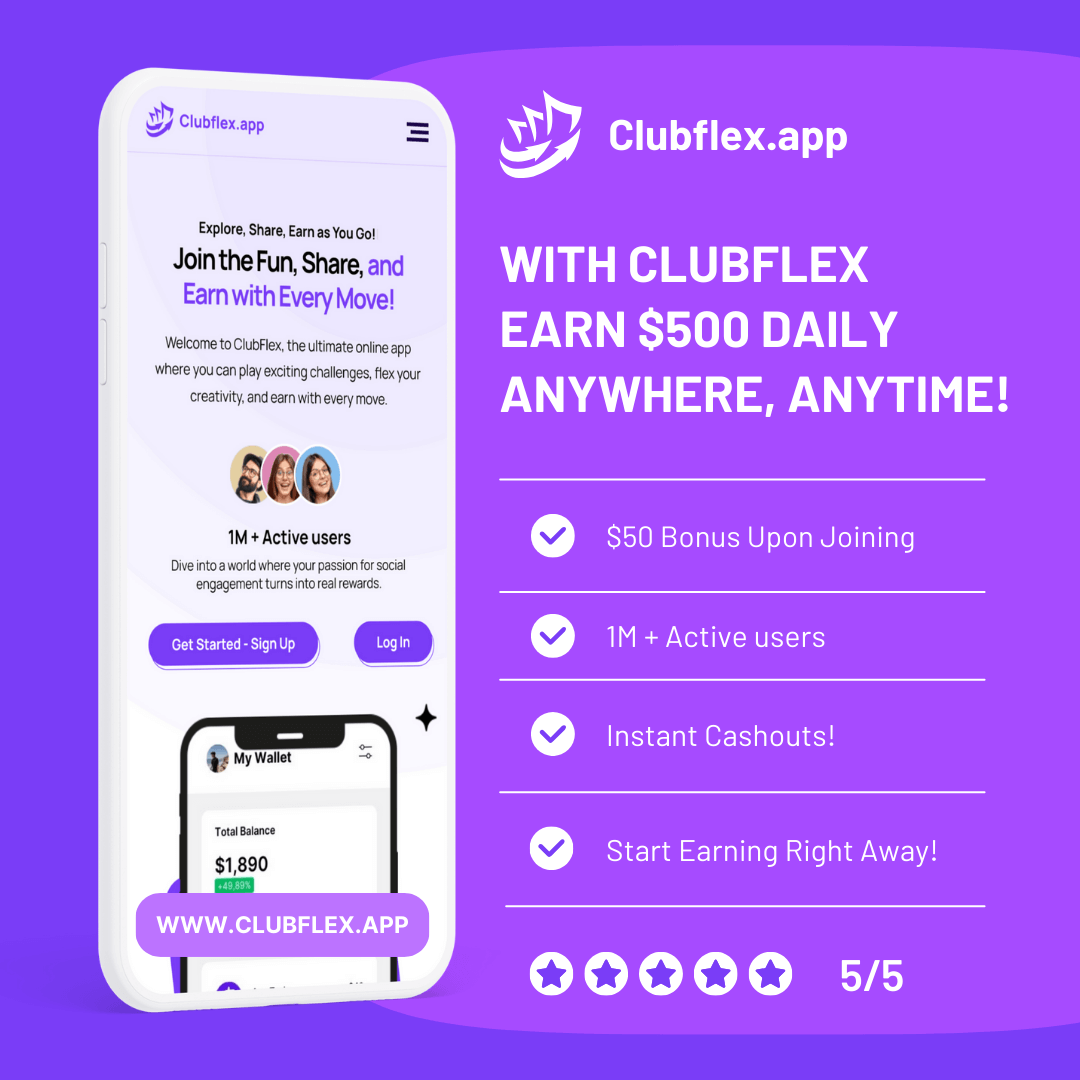 Crawleymatt1's tweet photo. Made $169 without breaking a sweat—ClubFlex is the easiest way to earn cash on the side!
https://t.co/zW7Rg5BEHq

✅ Play, earn, and cash out
https://t.co/zW7Rg5BEHq

🤑 Tap the link to get started and grab your $50 sign-up bonus.
#ClubFlex #EasyMoney #Viral https://t.co/nv67rfppMq