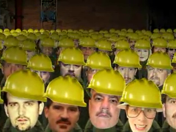 jibjabtwt's tweet image. Did You Know? Some of the heads from the 2-0-5 Year In Review animation are re-used from a scene from Big Box Mart! Look closely!