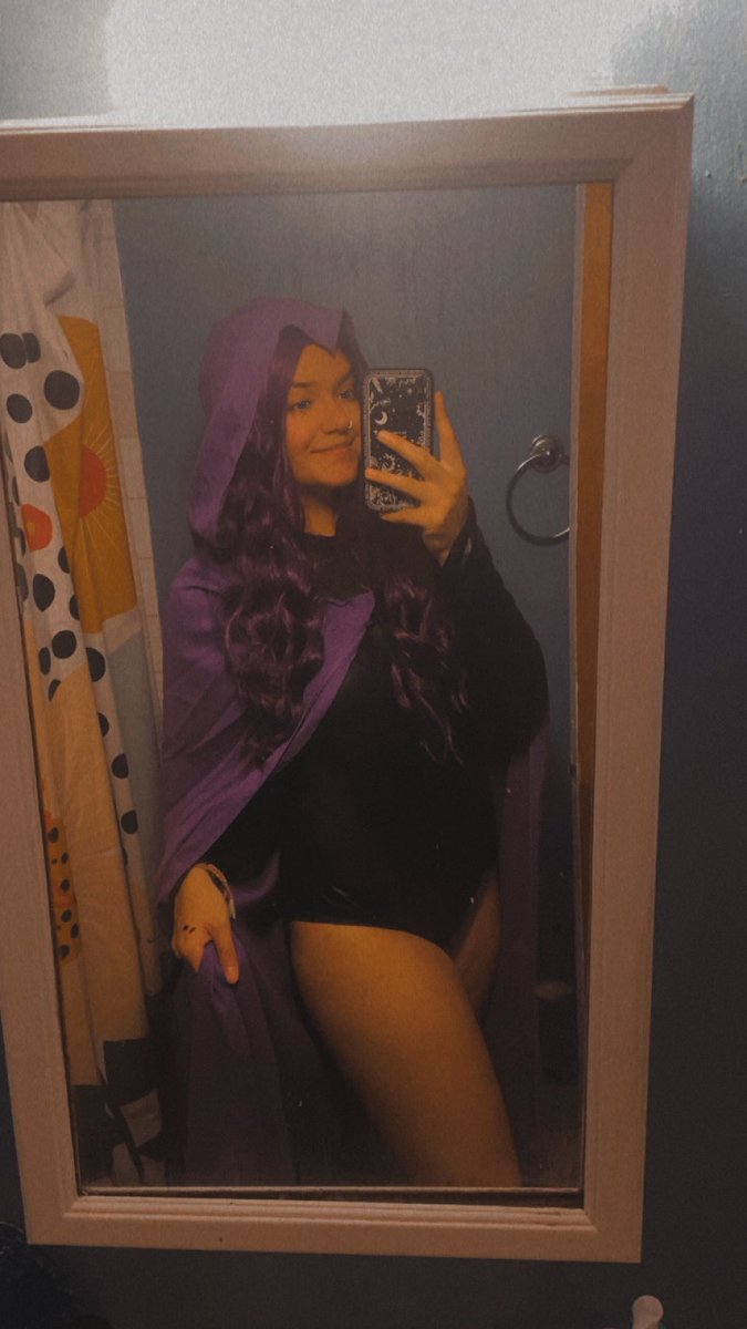 Day 1 of Halloween cosplays! 
Raven from Teen Titans 💜
We are playing Sims 4 Magic and Paranormal edition! 💜
Twitch.tv/NaomiMoonX 
#cosplay #raventeentitans #halloween2024
