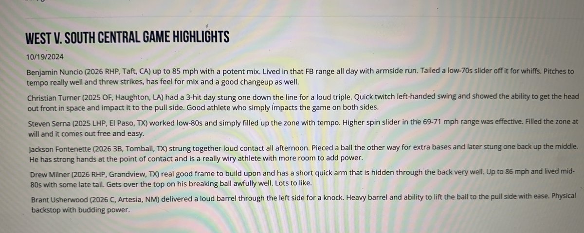 UsherwoodB's tweet photo. Had a good weekend at the #HSAllState with @PGShowcases. Thankful for the opportunity! Scored a top catcher velo and pop time. A couple nice at bats and a few throw downs. https://t.co/JejLGBZt1r