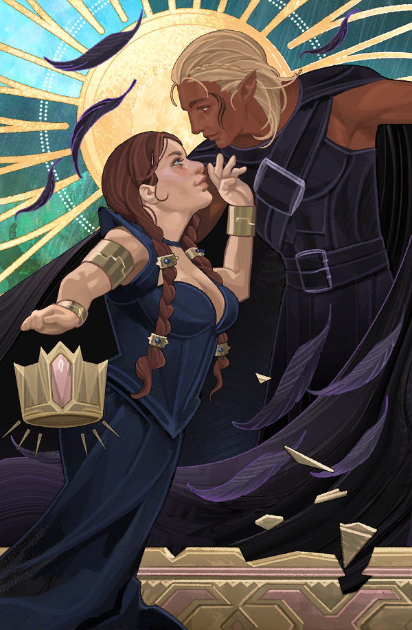eriartdotnet's tweet photo. Thanks again to wildmelon over on tumblr for commissioning me for some more #dragonage art! Always fun to paint dwarven Wardens! And Zev! 😭 https://t.co/cXdIEJ6wYA