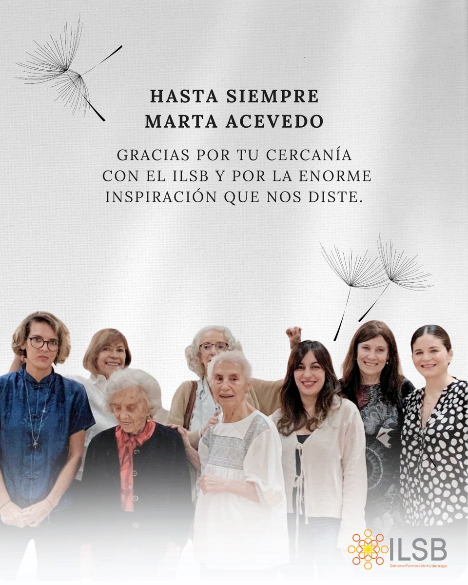 🌼 🤍 Despedimos a Marta Acevedo, feminista, escritora y pionera en investigaciones sobre trabajo de cuidados.
Publicó investigaciones fundamentales sobre la historia del surgimiento del 10 de mayo, visibilizó la mistificación de la maternidad y cómo contribuye a normalizar la
