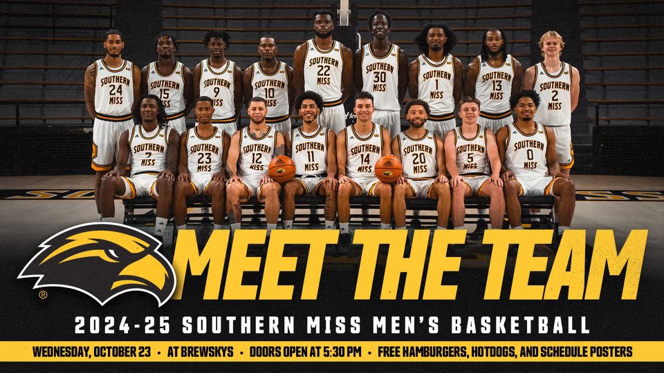Coach Ladner (@coachladner) on Twitter photo <a href="/USMGoldenEagles/">Southern Miss 🔝</a> <a href="/SouthernMissMBB/">Southern Miss MBB</a> <a href="/usmhardwoodclub/">Southern Miss Hardwood Club</a> Hope to see everyone at Brewsky’s Wednesday night to Meet the Eagles! Come meet <a href="/USMCHEER/">Southern Miss Cheerleading</a> <a href="/SouthernMisses1/">SouthernMisses Dance</a> as well! Event is FREE. Food and Drink is provided. <a href="/USMGoldenEagles/">Southern Miss 🔝</a> <a href="/SouthernMissMBB/">Southern Miss MBB</a> <a href="/usmhardwoodclub/">Southern Miss Hardwood Club</a> Hope to see everyone at Brewsky’s Wednesday night to Meet the Eagles! Come meet <a href="/USMCHEER/">Southern Miss Cheerleading</a> <a href="/SouthernMisses1/">SouthernMisses Dance</a> as well! Event is FREE. Food and Drink is provided.