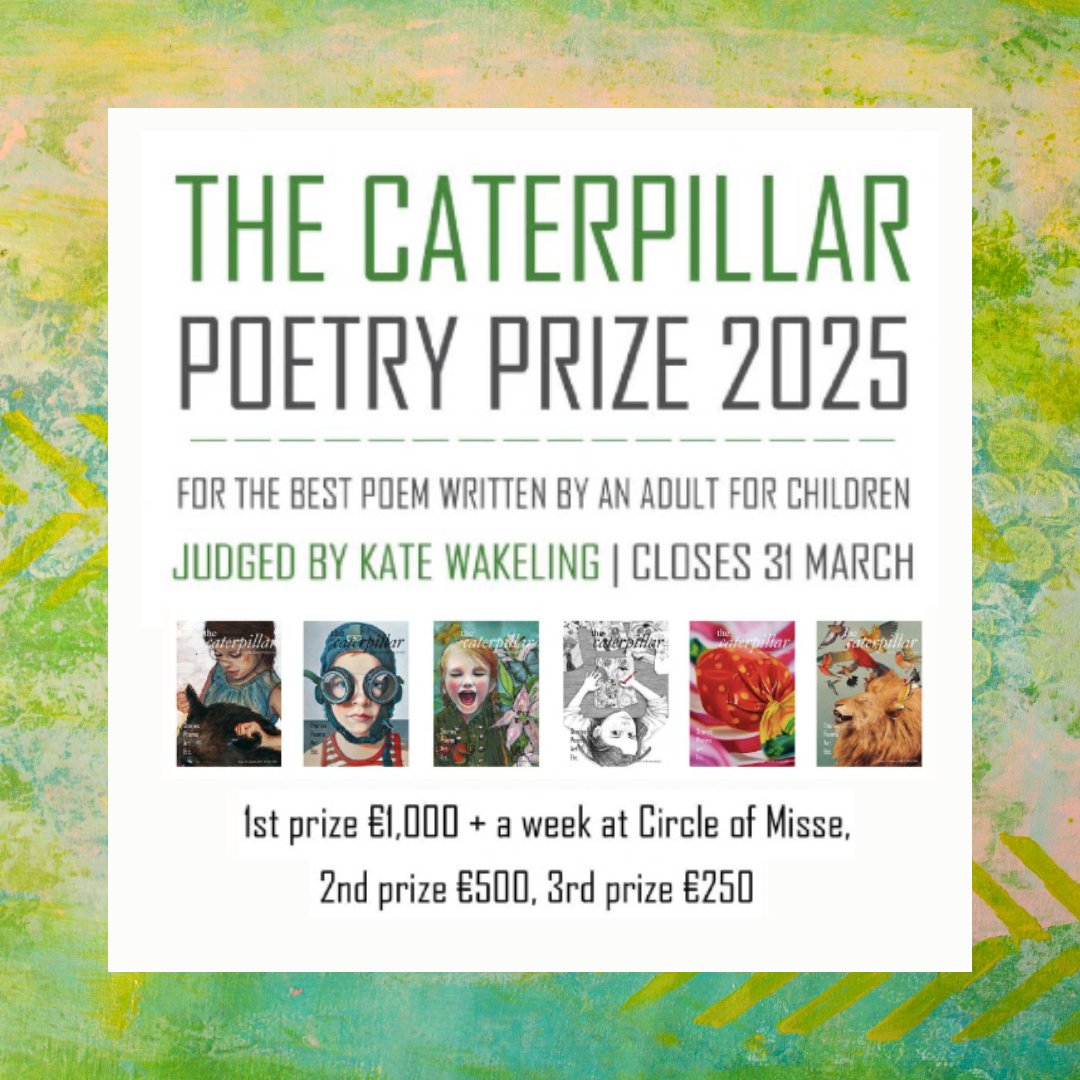 The Caterpillar 🐛 (@thecaterpilla20) on Twitter photo 📢 Very exciting judge announcement!✨
We're delighted to share that The Caterpillar Poetry Prize 2025 will be judged by CLiPPA prize-winner Kate Wakeling (<a href="/WakelingKate/">Kate Wakeling</a>).
We are open NOW for submissions - closing 31 March.
Read on for more info...🐛 bit.ly/tcpp25 📢 Very exciting judge announcement!✨
We're delighted to share that The Caterpillar Poetry Prize 2025 will be judged by CLiPPA prize-winner Kate Wakeling (<a href="/WakelingKate/">Kate Wakeling</a>).
We are open NOW for submissions - closing 31 March.
Read on for more info...🐛 bit.ly/tcpp25