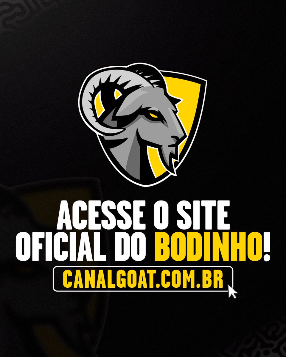 ACESSE O SITE DO BODINHO! 🐐

Em nosso site você fica por dentro da programação completa do canal, informações sobre os torneios que transmitimos, e o melhor disso tudo, que é poder “maratonar” todo conteúdo! Tudo isso através de um formato simples e prático!

Corre lá!