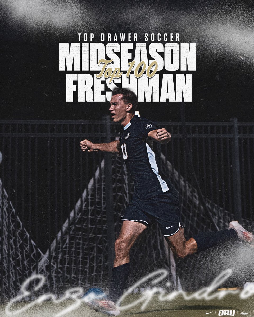 ORUMSoccer's tweet photo. 𝐀 𝐤𝐞𝐞𝐩𝐞𝐫’𝐬 𝐛𝐞𝐬𝐭 𝐟𝐫𝐢𝐞𝐧𝐝 

Congrats to @EnzoGindro (#76) on being named to @TopDrawerSoccer Midseason Freshman Top-100 list!

#ORUMSOC | #GoldenStandard https://t.co/AXjdAEfrVl