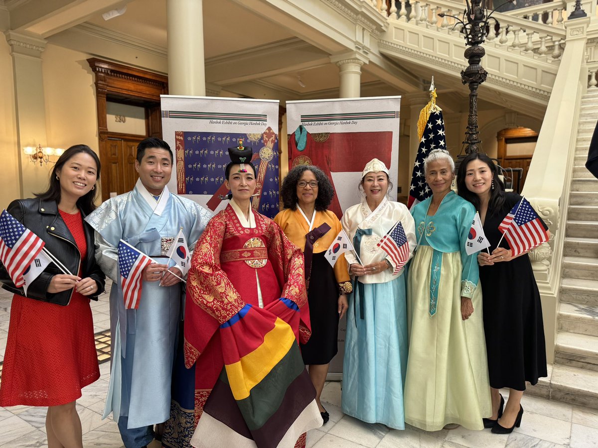 Happy Hanbok Day!

By the power of the vote, only in a country like ours, can a grandson of refugees from the Korean War and a son of immigrants be elected and have the opportunity to recognize Hanbok Day in Georgia. 

Vote Early for <a href="/KamalaHarris/">Kamala Harris</a> to protect our Democracy! #gapol