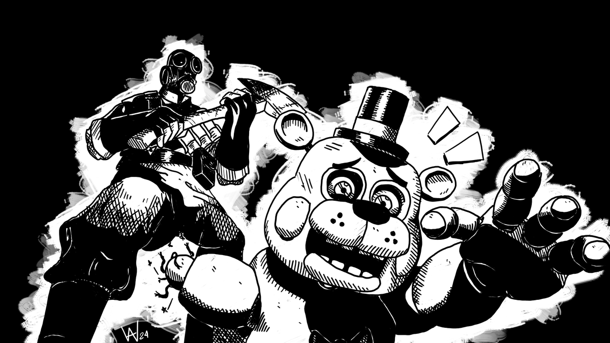 wolfalberto1's tweet photo. The drawings I made for Fnaf vs TF2 Ep2 ( https://t.co/sF7OriNbh5 ) https://t.co/06rhKJQaec