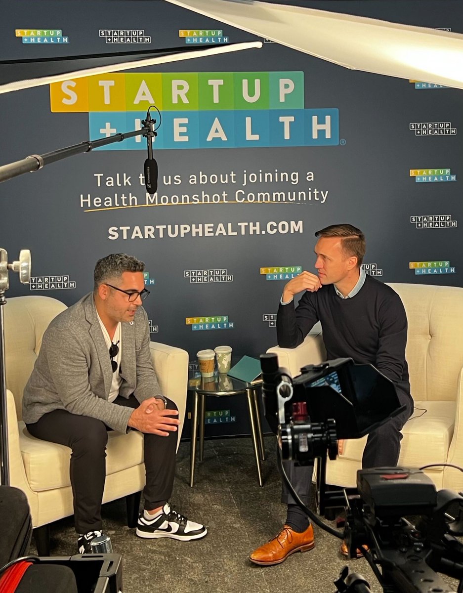 #HealthTransformer Eliav Shaked of <a href="/RetiSpec/">RetiSpec</a> sat down with <a href="/LoganPlaster/">Logan Plaster</a> in the #StartUpHealth Studio here at #HLTH2024 for a talk about his #HealthMoonshot to enable widespread early &amp; accurate detection of neurodegenerative diseases. #AlzMoonshot