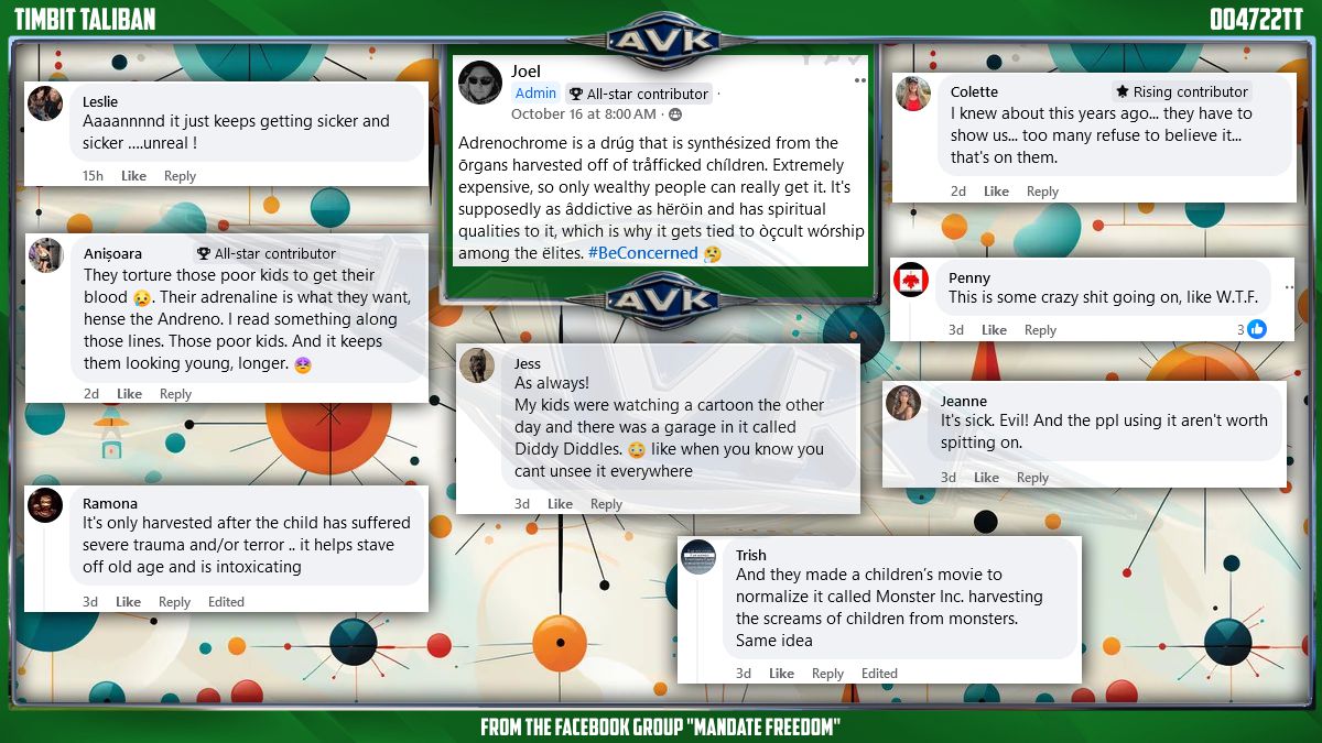VaxxersAnti's tweet photo. Timbit Taliban upset over adrenochrome harvesting.
Obviously they haven't heard of @AmeriChrome's special offer of 25% off for new customers when you use coupon code "KIDSRYUMMY"
#TimbitTaliban https://t.co/Q1dN7bXT6E