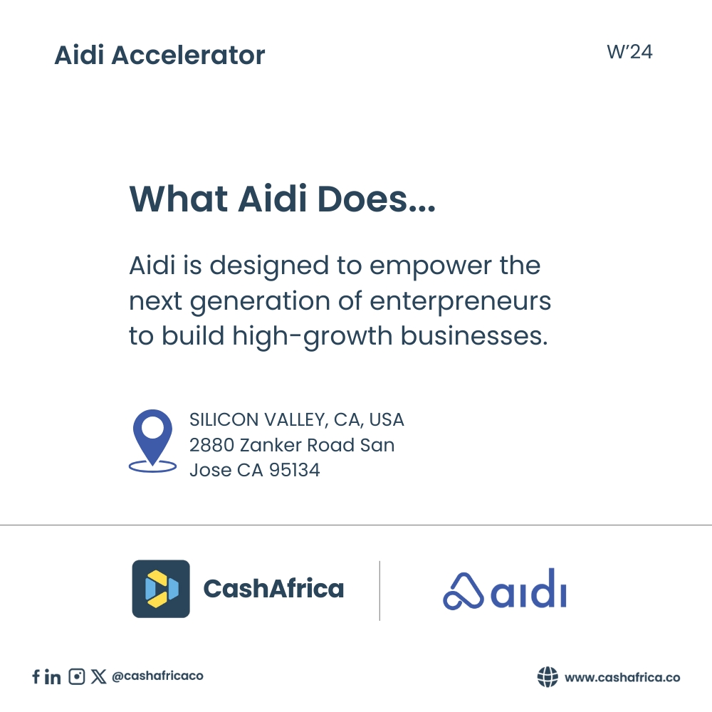 CashAfricaCo's tweet image. We are thrilled to announce that we have been selected as one of the startups that will be joining the prestigious Aidi Accelerator.

Through the program we will be building on our existing works on providing Africa's #contactless payments infrastructure.