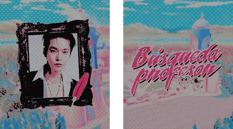 ‍ ‍
☆ ͡     ݂  𝓑𝑼𝐒𝐐𝐔𝑬𝐃𝑨 𝓓𝐄 𝓟𝑬𝐑𝐒𝑶𝐍𝑨𝐉𝑬
𝒇𝐜 𝒔𝐮𝐠𝐞𝐫𝐢𝐝𝐨 — kim doyoung

‹    especialista ( profesor )
‹    28-29 años
‹    su arma es una 𝐞𝐬𝐩𝐚𝐝𝐚 ( poder a elección )

( + info abajo )
 ‍ ‍