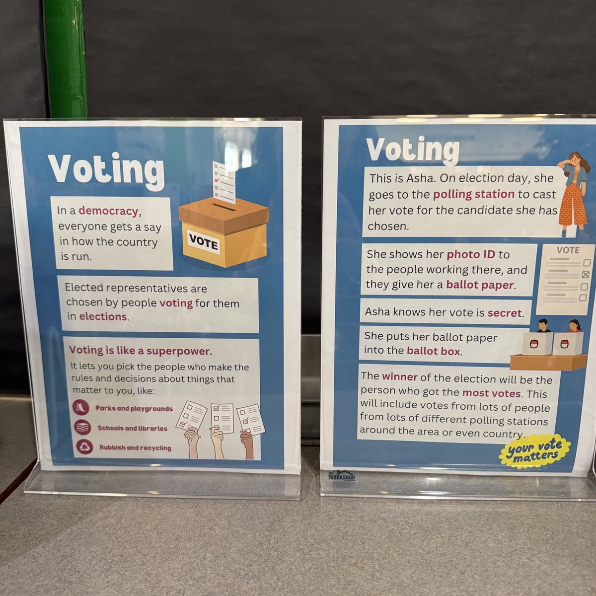 Helping students learn the process and importance of voting and elections. 🗳️ #vote #govote #elections #voteearly #NCReadLeadSucceed  #CabCoSchools