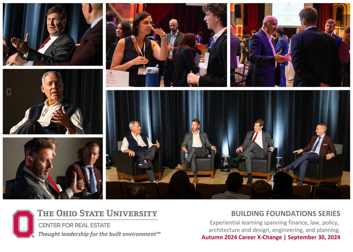CenterforRE's tweet photo. Thank you to the 100+ reps from 40 entities who visited to recruit the next generation of Buckeye leaders from 200+ students across 8 OSU colleges. The Career X-Change fostered insights on leadership, career growth, and professional development. Special thanks to our panelists. https://t.co/aYELQo37mC