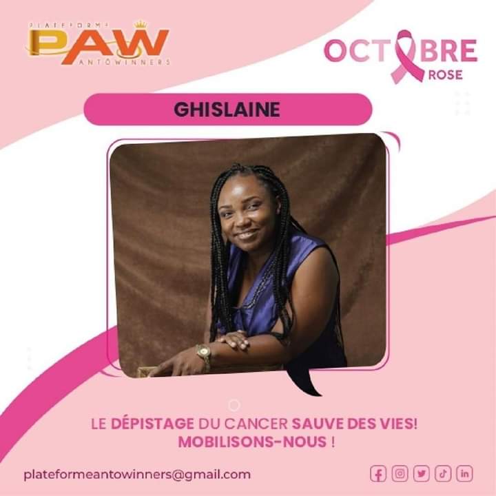 [Octobre_Rose]

Le cancer n’attend pas, encourageons les femmes à en parler à leur médecin traitant, gynécologue ou sage-femme. 

#OctobreRose2024 #Paw #Antô_Winners #Gabon #Libreville #stopcancersféminins