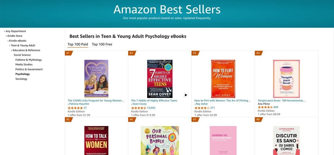 #1 on Amazon today after using my service! 🎉
'The CHAIN Links Program for Young Women and Girls with Anxiety: Stronger Together
Congratulations to Patricia Houchin!
Here is the link if anyone is looking for a book promo:  cutt.ly/keDtpTxM